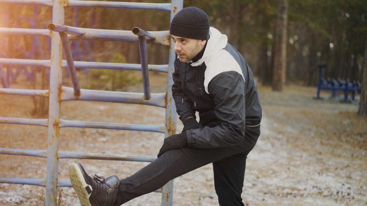 Athlete executing proper form during workout