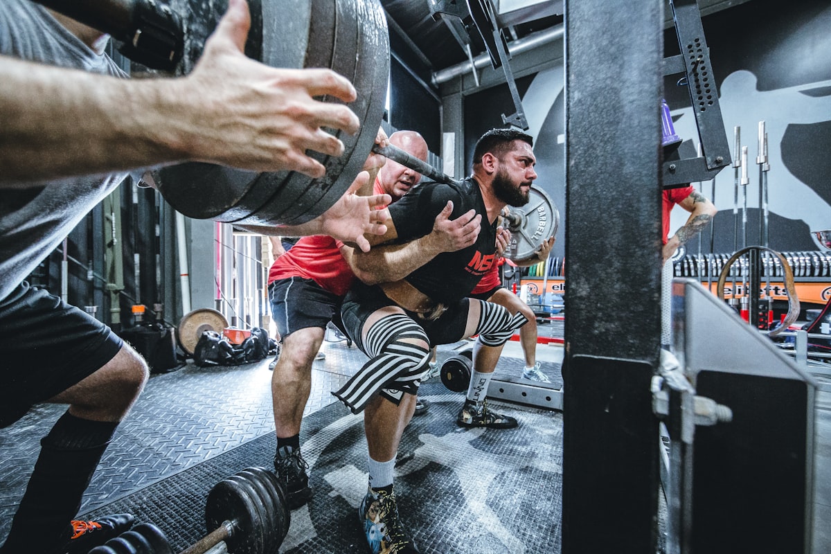 Athlete showing strength progress